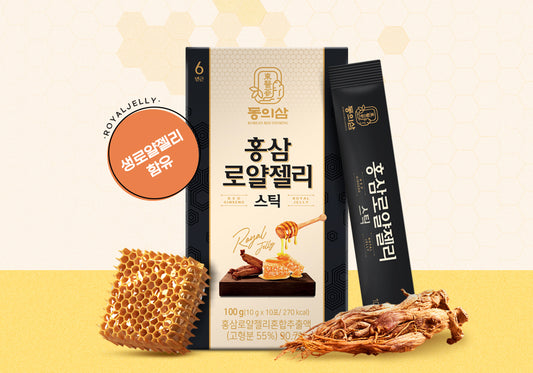 Sức Sống Từ Hồng Sâm và Sữa Ong Chúa Hàn Quốc Royal Jelly Stick