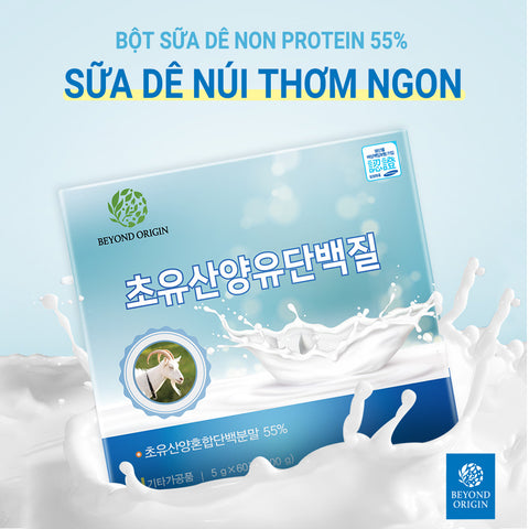 [Beyond Origin] Sữa Dê Núi Non Protein Hỗ Trợ Cân Bằng Dinh Dưỡng - 60 Gói