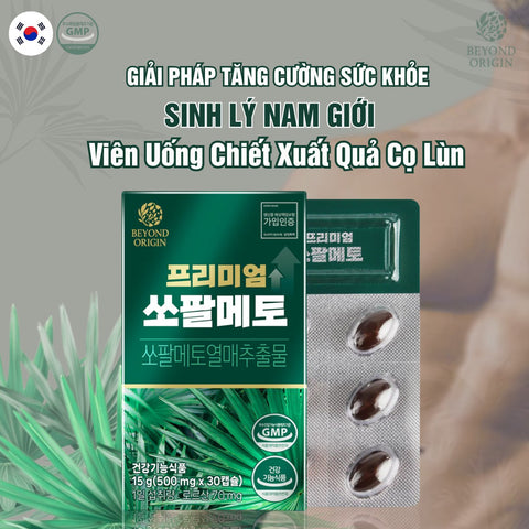 [Beyond Origin] Viên Uống Bổ Sung Sinh Lý Nam Giới Palmetto Octacosanol 30 Viên