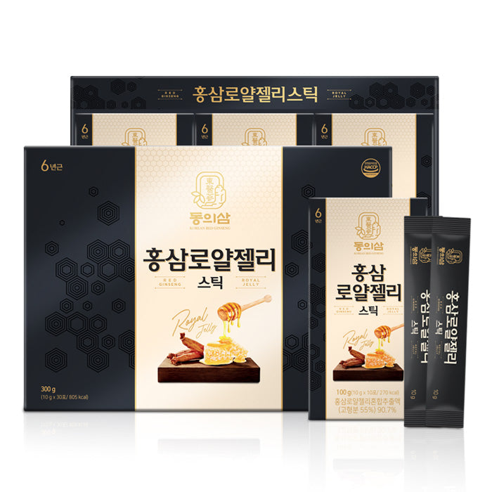 [Donguisam] Tinh Chất Hồng Sâm Sữa Ong Chúa Hàn Quốc Royal Jelly Stick - 30 Gói