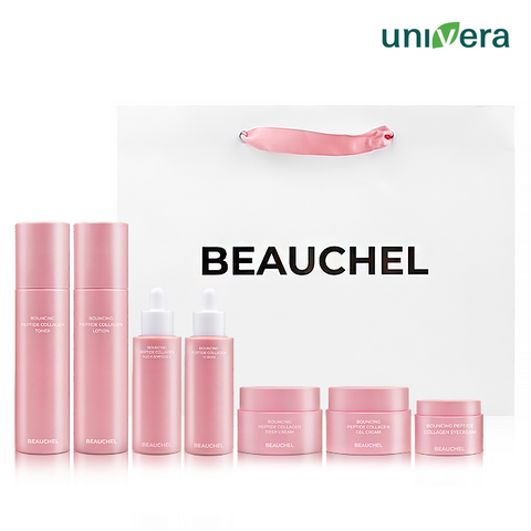 [Univera] Bộ Chăm Sóc Da Cao Cấp Hàn Quốc Beauchel Bouncing Peptide Collagen Set 7 Loại