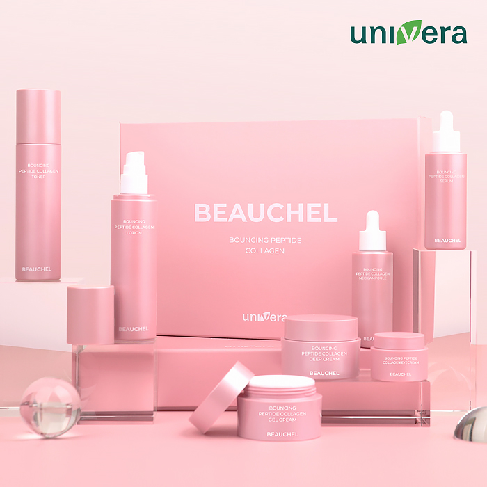 [Univera] Bộ Chăm Sóc Da Cao Cấp Hàn Quốc Beauchel Bouncing Peptide Collagen Set 7 Loại