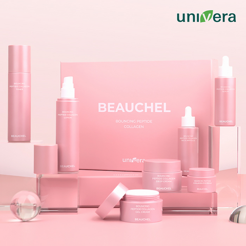 [Univera] Bộ Chăm Sóc Da Cao Cấp Hàn Quốc Beauchel Bouncing Peptide Collagen Set 7 Loại