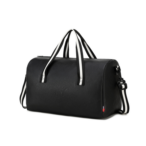 [4All] Boston Style Webbing Point Leather Bag